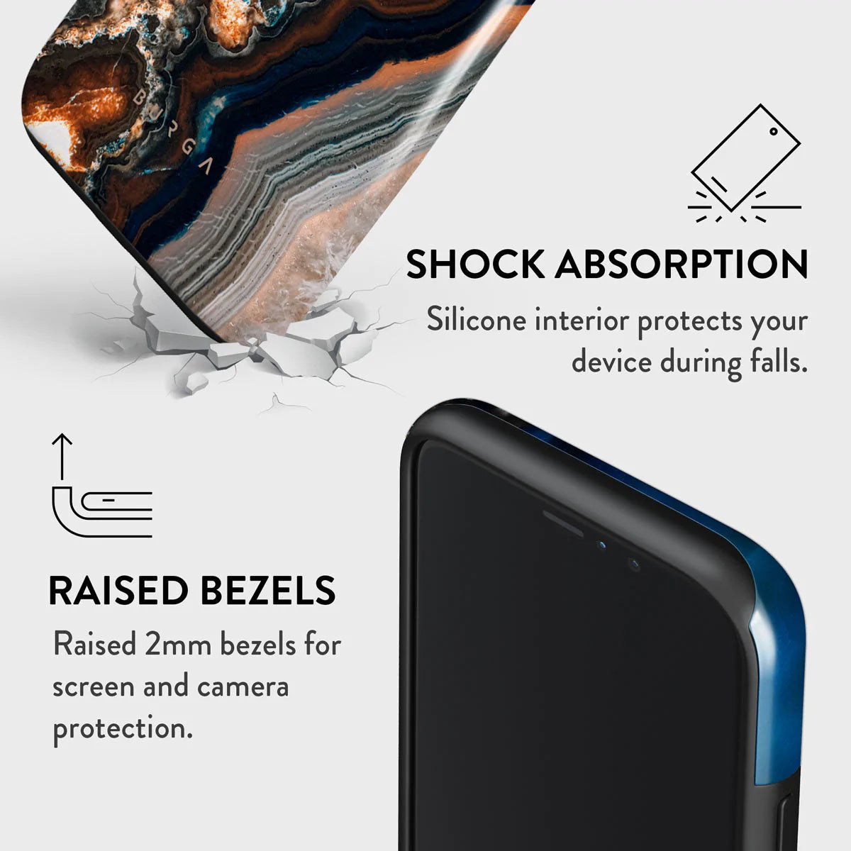 Indigo Lights - Blue iPhone Case